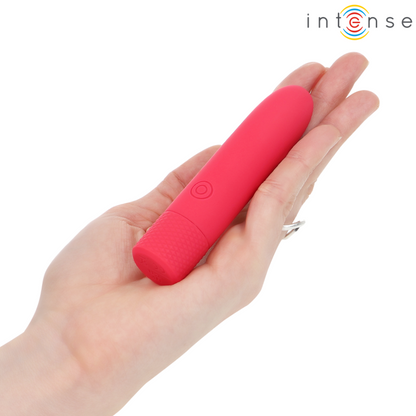 INTENSE - SYMONE BULLET VIBRANT RECHARGEABLE USB 8 VIBRATIONS ROUGE 10 X 2.2 CM
