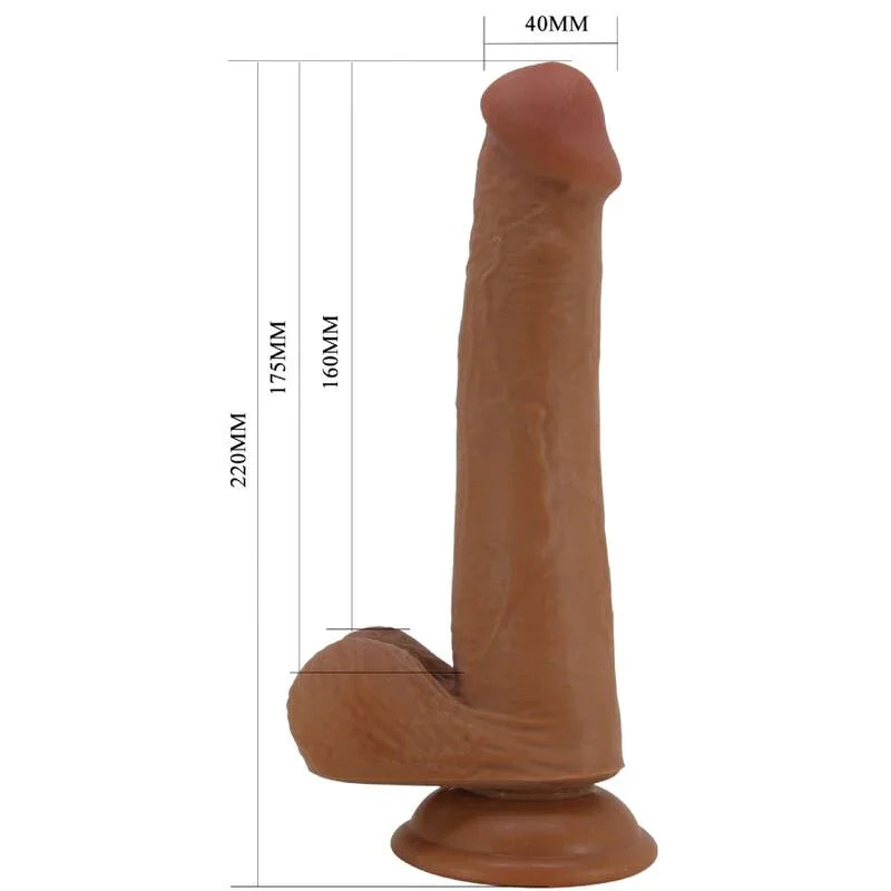 Pretty Love – Grand Gode Réaliste 22 cm Marron