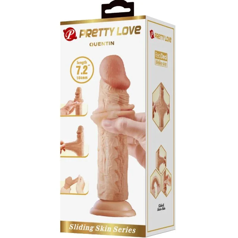 Pretty Love – Gode Réaliste Quentin 18 cm Chair