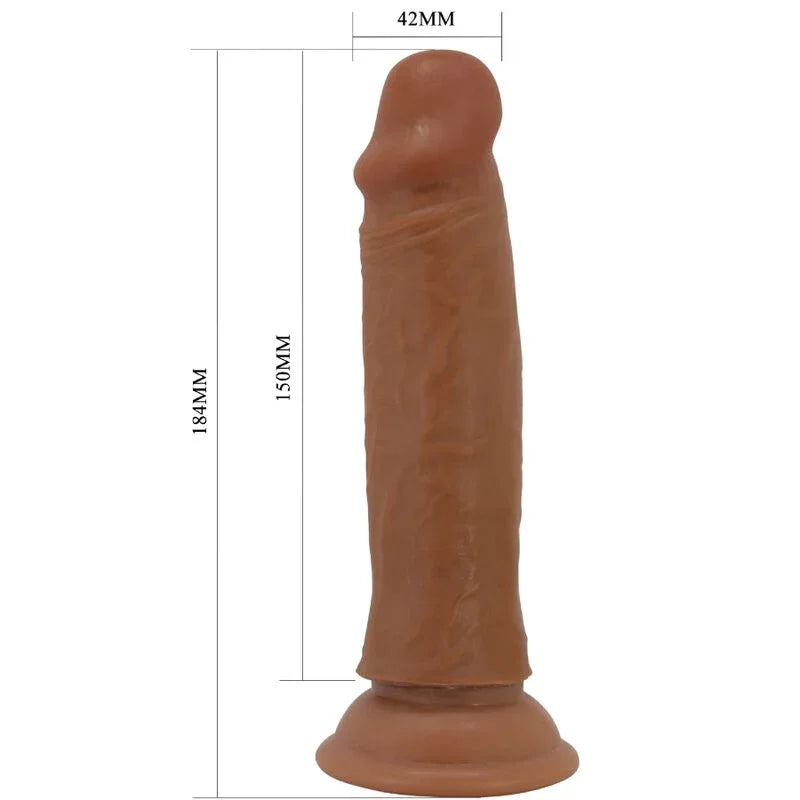 Pretty Love – Gode Réaliste Quentin 18 cm Marron