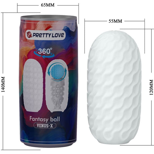 PRETTY LOVE - MASTURBADOR MASCULINO VENUS X MODELO 2 BLANCO