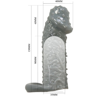 PRETTY LOVE - Realistic penis enlarger and retardant stain modèle 2 gray