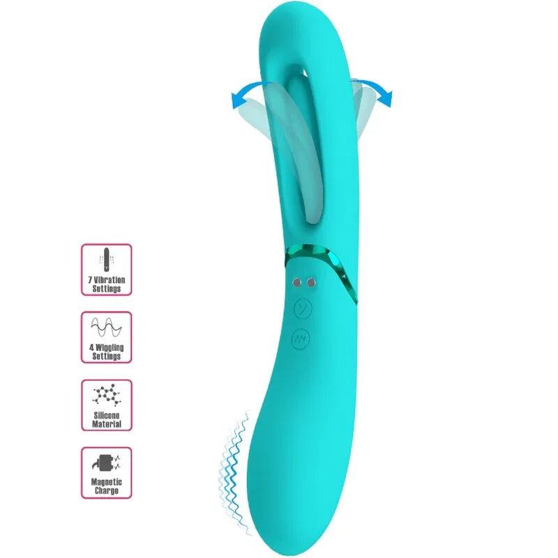 Romance – Vibrateur Point G Lexie 7 Vibrations Bleu