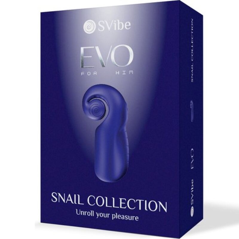 SNAIL VIBE - EVO PARA ÉL MASTURBADOR MASCULINO SLIDE NROLL AZUL OSCURO