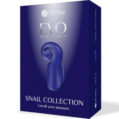 SNAIL VIBE - EVO PARA ÉL MASTURBADOR MASCULINO SLIDE NROLL AZUL OSCURO