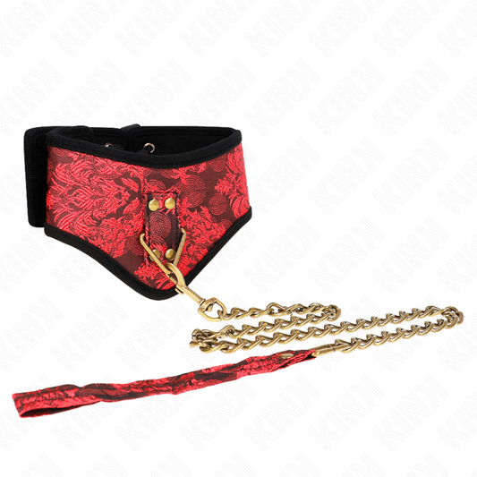 KINK - COLLAR MODELO ESCÁNDALO CON PULSERA DE ENCAJE 75 CM 44 X 10 CM