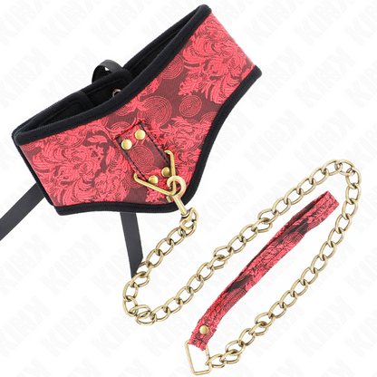 KINK - COLLAR MODELO ESCÁNDALO CON PULSERA DE ENCAJE 75 CM 44 X 10 CM