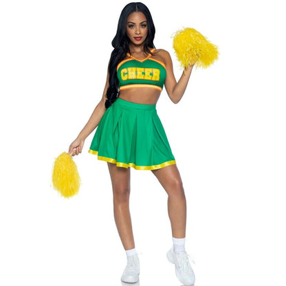 LEG AVENUE - DISFRAZ DE NIÑA CON POMPONES VERDES M/L