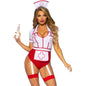 LEG AVENUE - DISFRAZ DE ENFERMERA SEXY ROJO/BLANCO M