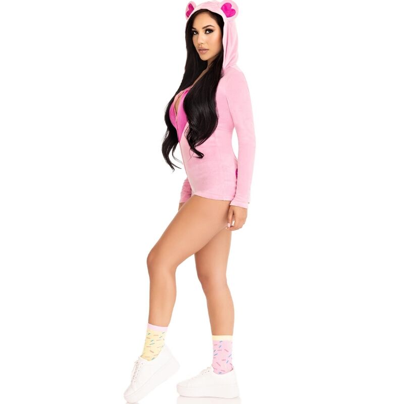 LEG AVENUE - BODY DE TERCIOPELO OSO ROSA M