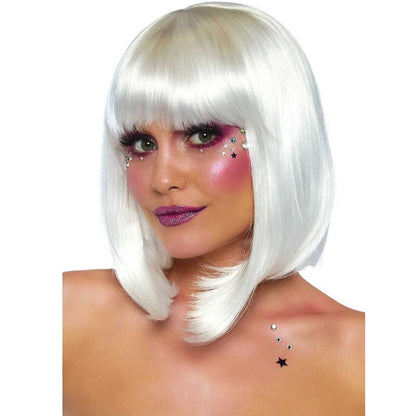 LEG AVENUE - PELUCA BOB BLANCA QUE BRILLA EN LA OSCURIDAD