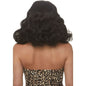 LEG AVENUE - PELUCA RIZADA RETRO CON FLEQUILLO NEGRO BRILLANTE 