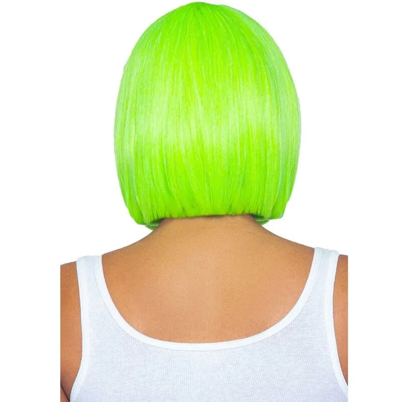Leg Avenue – Perruque Bob Fluorescente Vert Fluo