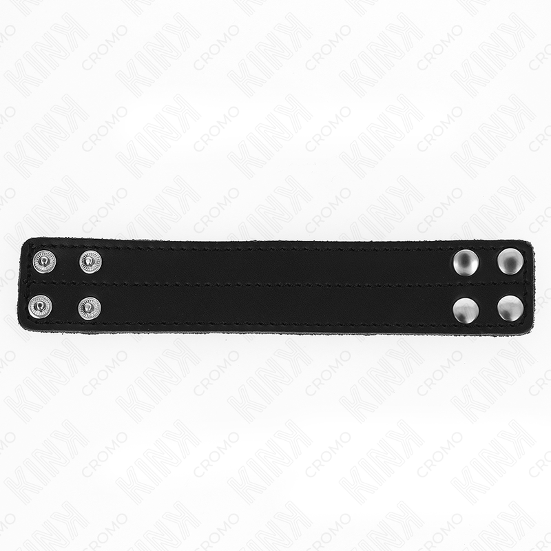 KINK - ANNEAU PÉNIS EN CUIR AVEC FERMETURE À PRESSION 18.5 X 3.3 CM