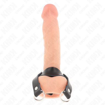 KINK - ANILLO PARA EL PENE CON ANILLOS EN FORMA DE D 18,5 X 3,3 CM