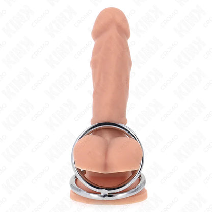 Kink – Anneau Pénis en Métal Triple Chrome 3,2 cm à 4,5 cm