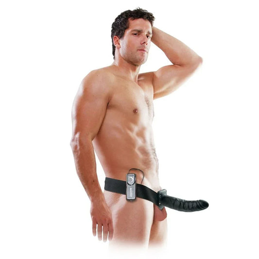 Fetish Fantasy Series – 19 cm Vibrant Creux Strap On Noir
