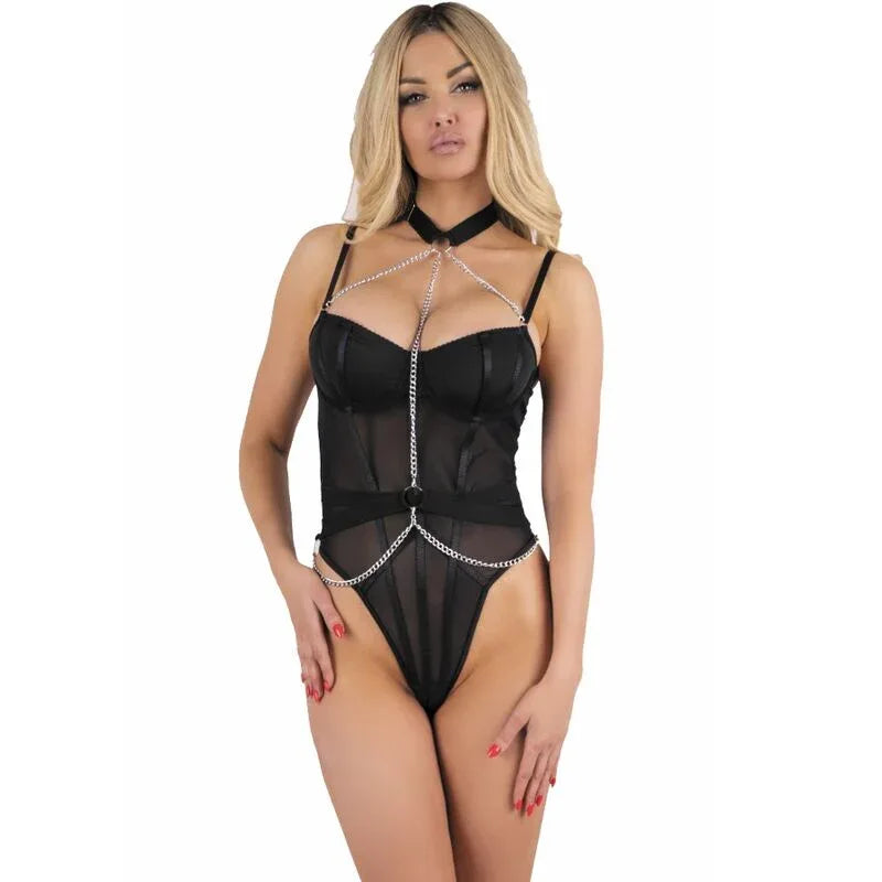 Livco Corsetti Fashion Rubika Lc Xg079 Body avec Ras de Cou Noir XL
