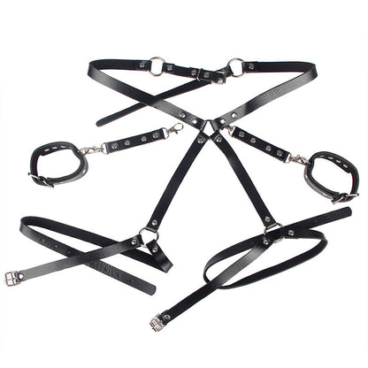 SUBBLIME - 953690 ESPOSAS DE CINTURÓN BONDAGE NEGRAS TALLA ÚNICA