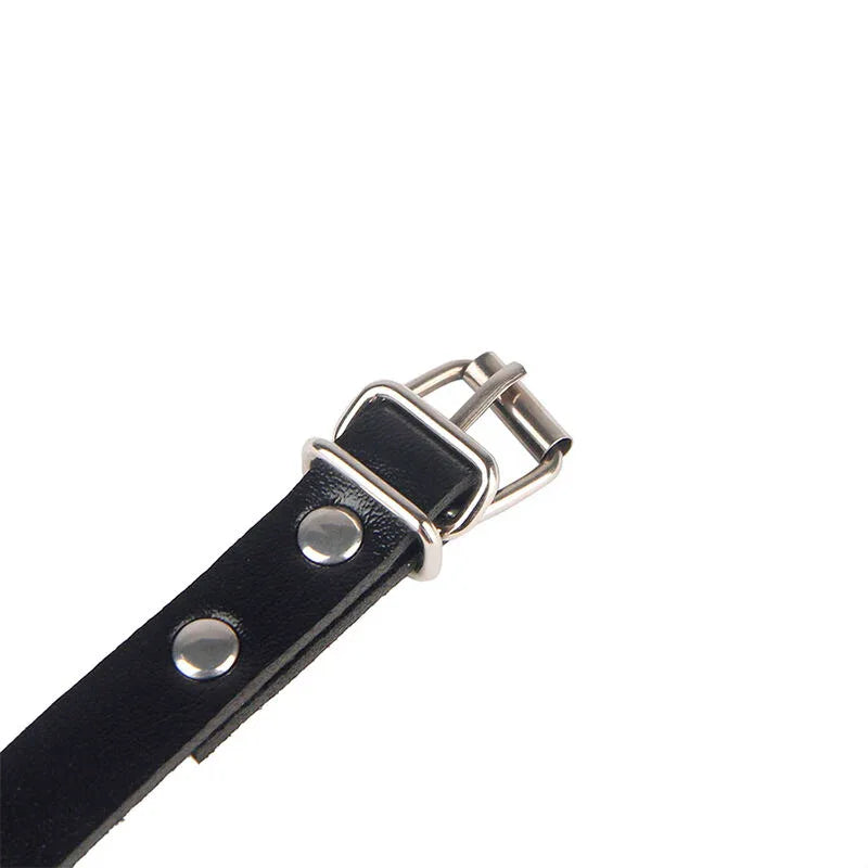 Subblime – 953690 Menottes avec Ceinture de Bondage Noire taille Unique
