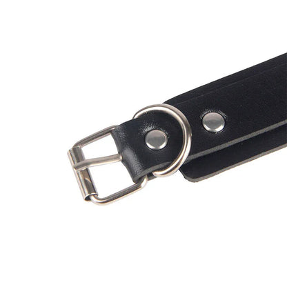 Subblime – 953690 Menottes avec Ceinture de Bondage Noire taille Unique
