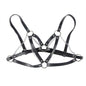 SUBBLIME - 953713 CEINTURE PUNK BONDAGE BOUCLE MÉTAL NOIRE TAILLE UNIQUE