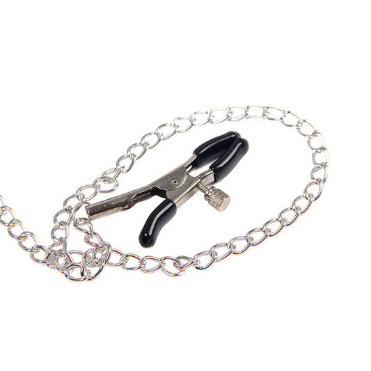 SUBBLIME - 953720 PINZAS PARA PEZONES DE CUERO BONDAGE NEGRO TALLA ÚNICA