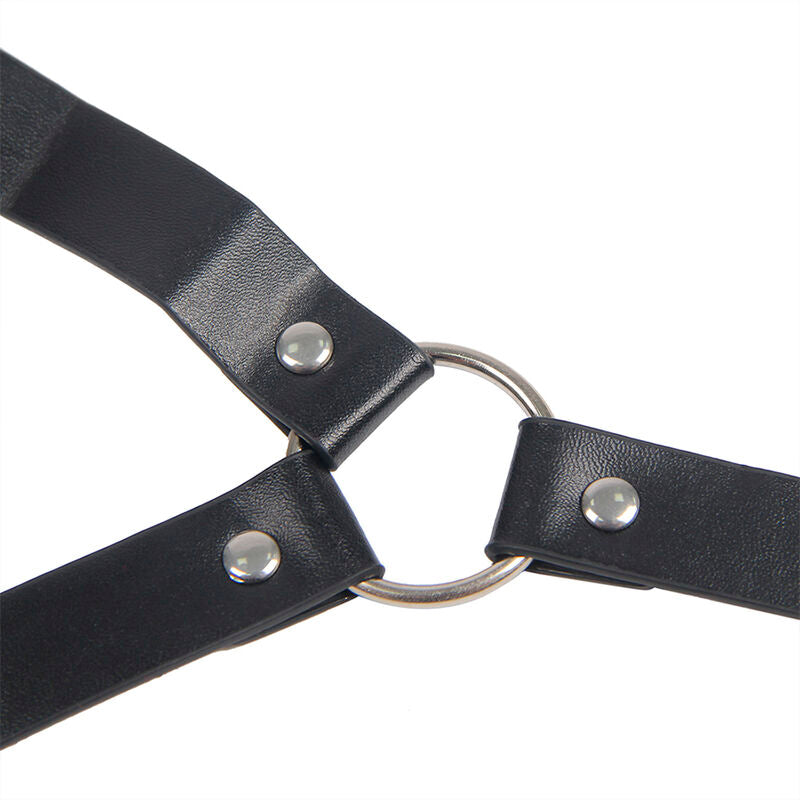 SUBBLIME - 953720 PINZAS PARA PEZONES DE CUERO BONDAGE NEGRO TALLA ÚNICA