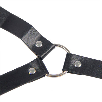 SUBBLIME - 953720 PINZAS PARA PEZONES DE CUERO BONDAGE NEGRO TALLA ÚNICA