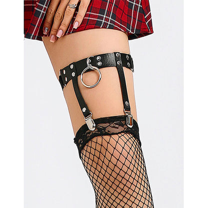 SUBBLIME - 953744 LIGA PUNK DE CUERO AJUSTABLE NEGRA TALLA ÚNICA