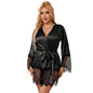 SUBBLIME - 953805 PIJAMA ELEGANTE DE ENCAJE + TANGA NEGRA L/XL