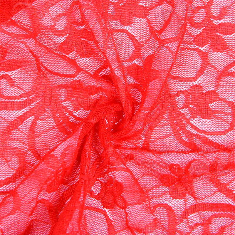 Subblime – 954215 Babydoll en Dentelle à Bretelles Réglables Rouge l / XL