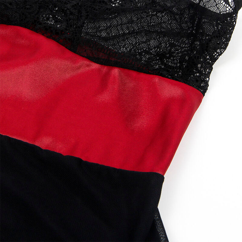 SUBBLIME - 954420 ROBE BONDAGE IN DENTELLE NOIRE S/M