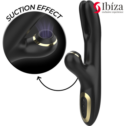 Vibrateur double serrage noir – Ibiza