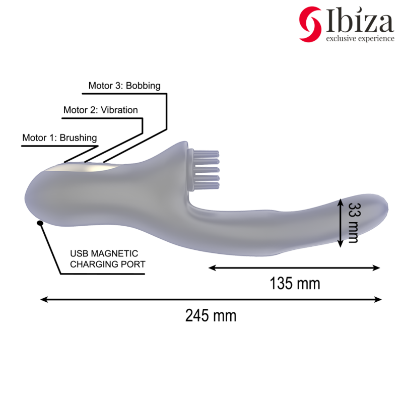 Stimulateur clitoridien vibrateur clitoriale multicellulaire à brossage rabitt hi-tech et