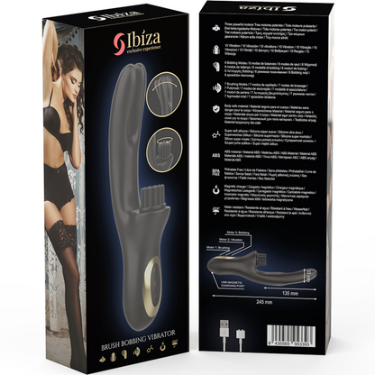 Stimulateur clitoridien vibrateur clitoriale multicellulaire à brossage rabitt hi-tech et