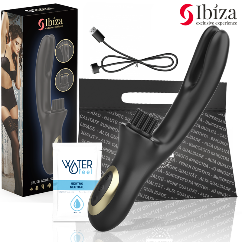 Stimulateur clitoridien vibrateur clitoriale multicellulaire à brossage rabitt hi-tech et