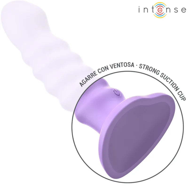 Intense – Brenda Vibrateur taille M Design Spirale 10 Vibrations Violet Télécommande