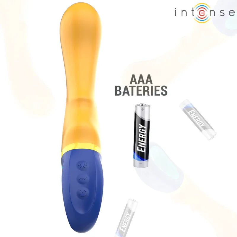 Intense – Vibrateur Point G Jaune Shaggy