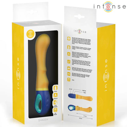 Intense – Vibrateur Point G Jaune Shaggy