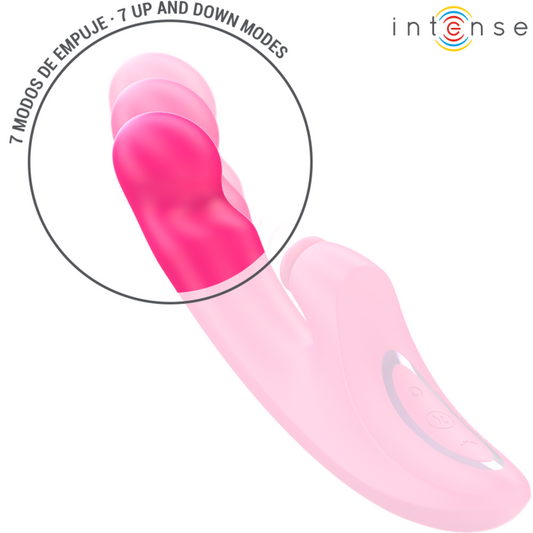 INTENSE - EMI VIBRATEUR 13.5 CM MULTIFONCTION 3 IN 1 10 VIBRATIONS ROSE