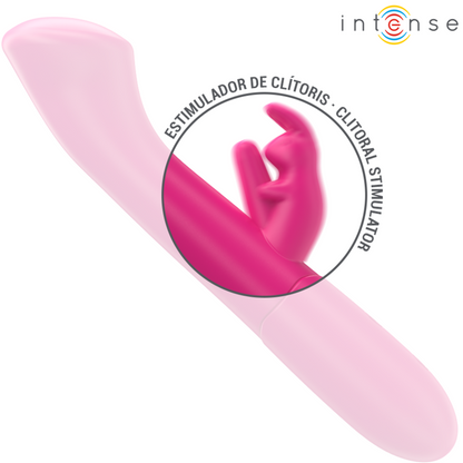 INTENSE - JULIETA VIBRATEUR RABBIT 18.6 CM 10 VIBRATIONS ROSE