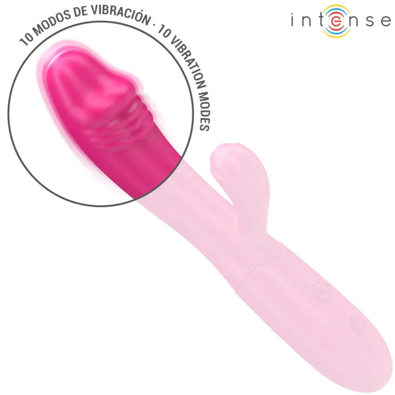 Intense – Ivy Vibrateur Flexible 10 Vibrations avec Langue Stimulante Rose