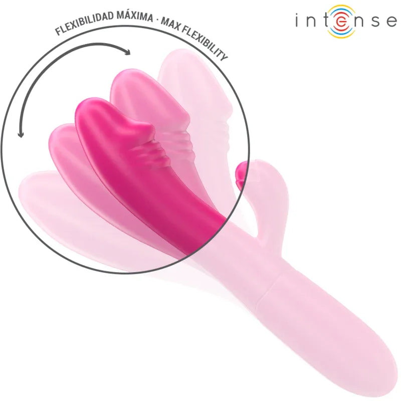 Intense – Ivy Vibrateur Flexible 10 Vibrations avec Langue Stimulante Rose
