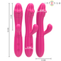INTENSE - IVY VIBRATEUR FLEXIBLE 10 VIBRATIONS AVEC LANGUE STIMULANTE ROSE