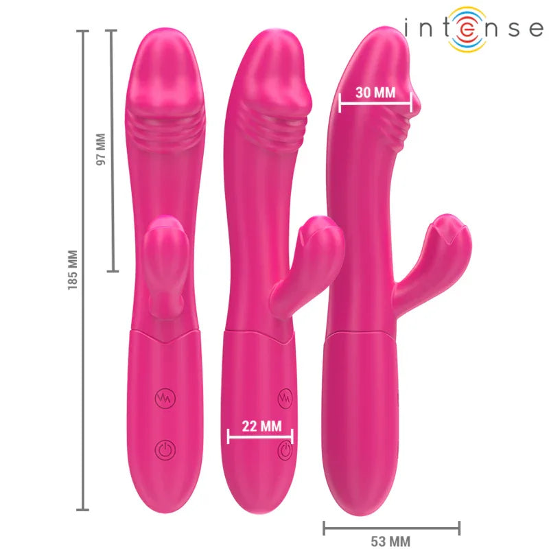 Intense – Ivy Vibrateur Flexible 10 Vibrations avec Langue Stimulante Rose