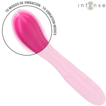 Intense – Lisette Vibrateur 19 cm Souple 10 Vibrations Rose