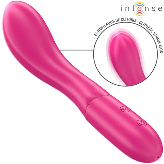 Intense – Lisette Vibrateur 19 cm Souple 10 Vibrations Rose
