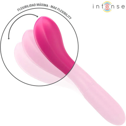 Intense – Lisette Vibrateur 19 cm Souple 10 Vibrations Rose