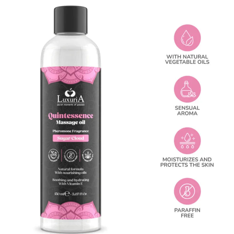 Intimateline Luxuria – Huile de Massage Nuage de Sucre 150 ml